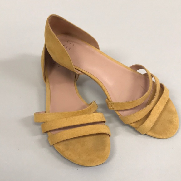 mustard yellow sandals